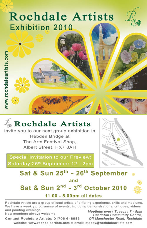 Hebden Bridge Exhibition 25th and 26th September & 2nd and 3rd October 2010