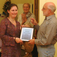 Stacey Coughlin presented Life Membership 2006